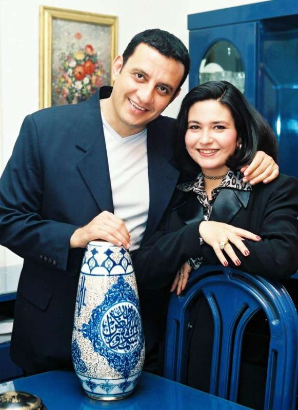 طارق علام وزوجته دينا رامز