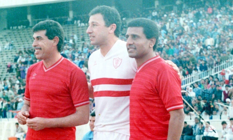  محمود الخطيب بقميص الزمالك في مباراة السلام 