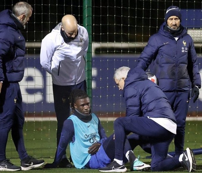 تعرض كامافينجا للإصابة مع منتخب فرنسا